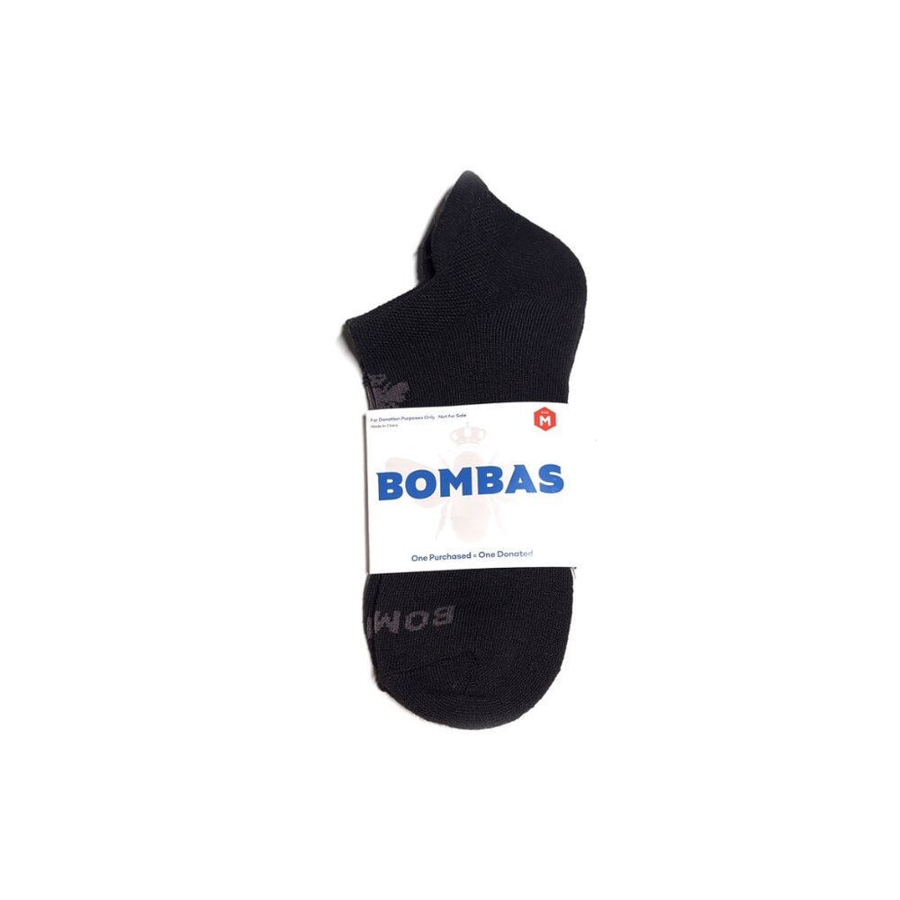Bombas Ankle Socks Original 3-Pairs Cushion Ankle Socks Black Size M - Picture 4 of 5
